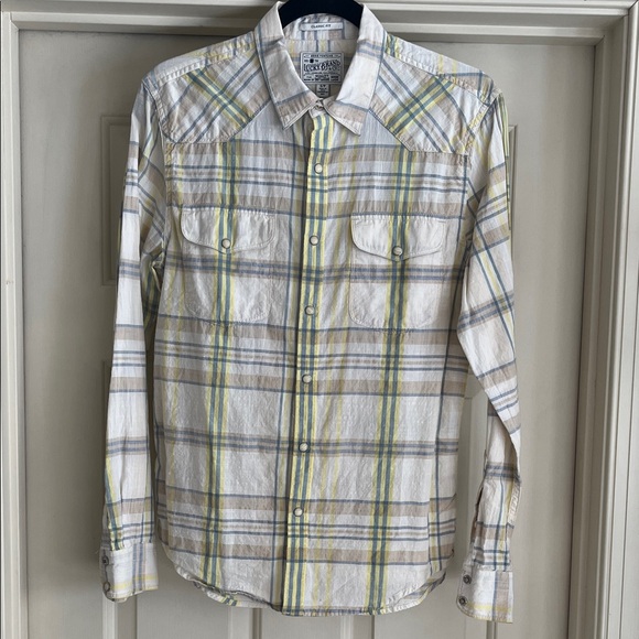 Lucky Brand Other - Lucky Brand Long Sleeve Snap Front Shirt Mens S